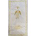 КО1061 Комплект погребальный атласный "Ангел с крестиком" (с золотым кантом)